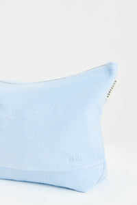 Nude Lucy Nude Terry Cosmetics Bag in a Blue Sky Colour