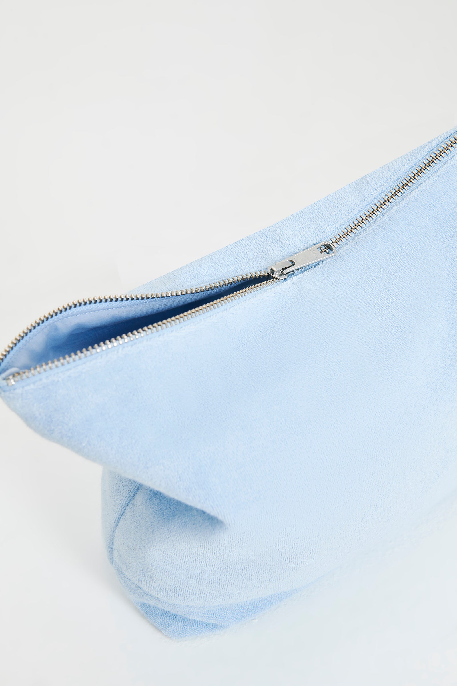 Nude Lucy Nude Terry Cosmetics Bag In A Blue Sky Colour 