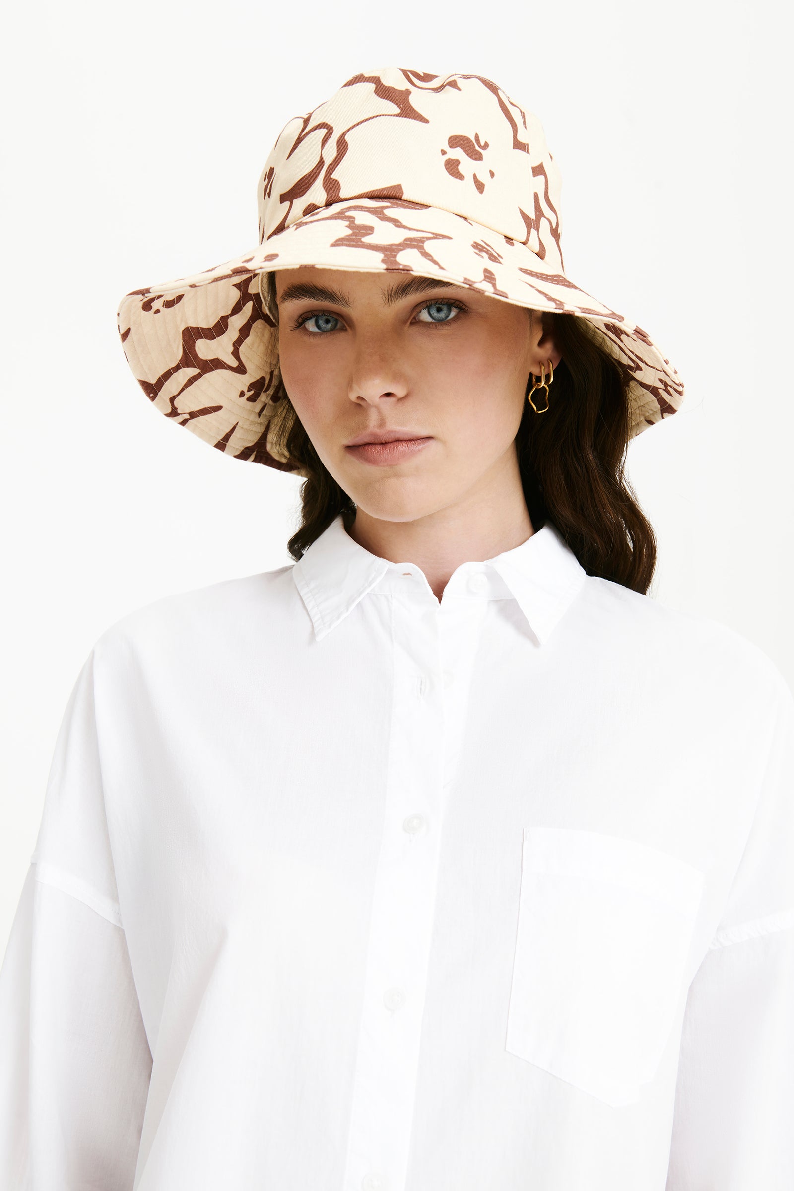 Nude Lucy Terra Bucket Hat In a Floral Print