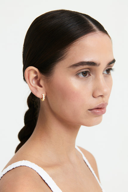 Nude Lucy Biarritz Mini Hoops In Gold 