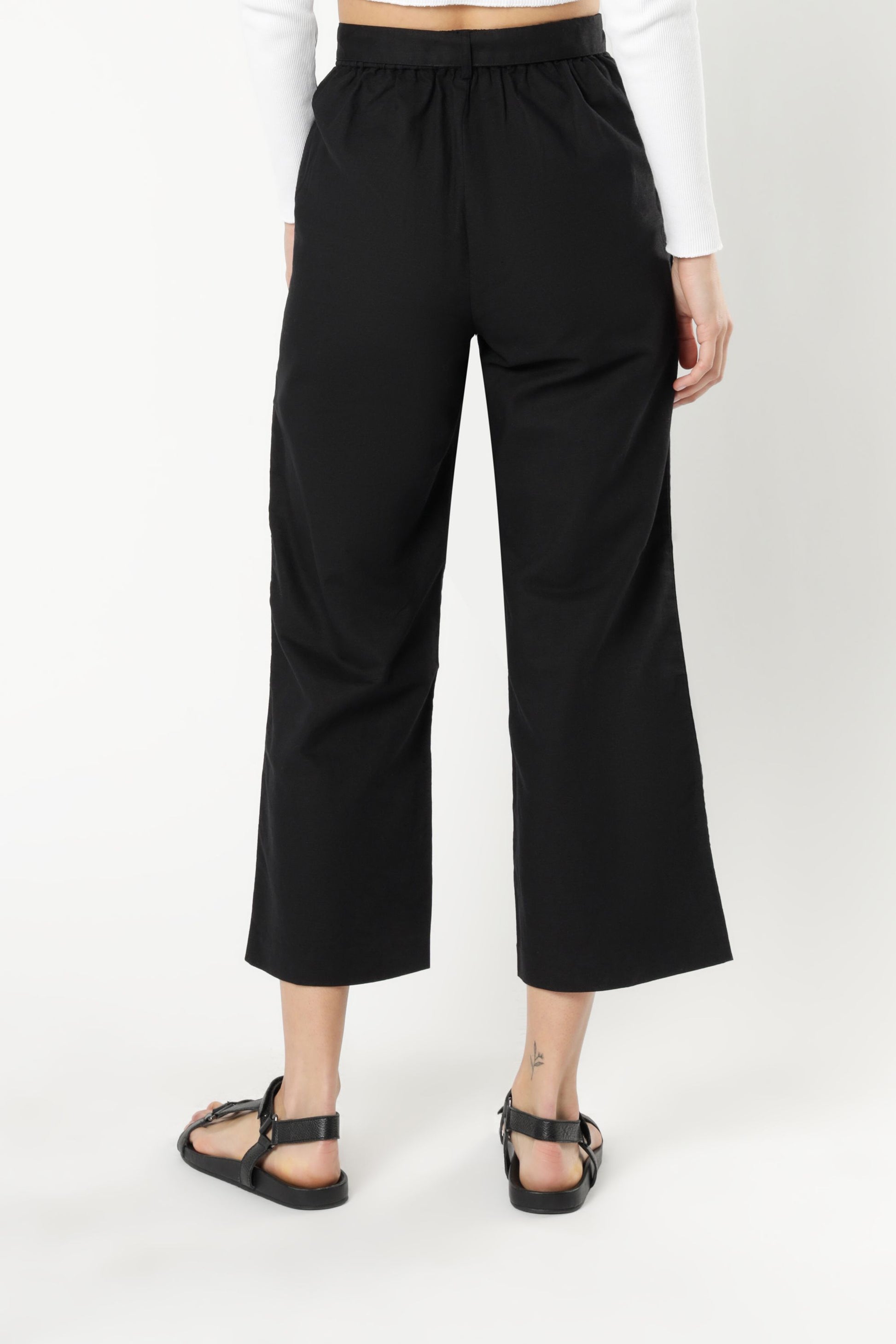 Nude Lucy Brynn Wide Leg Pant Black Pants 