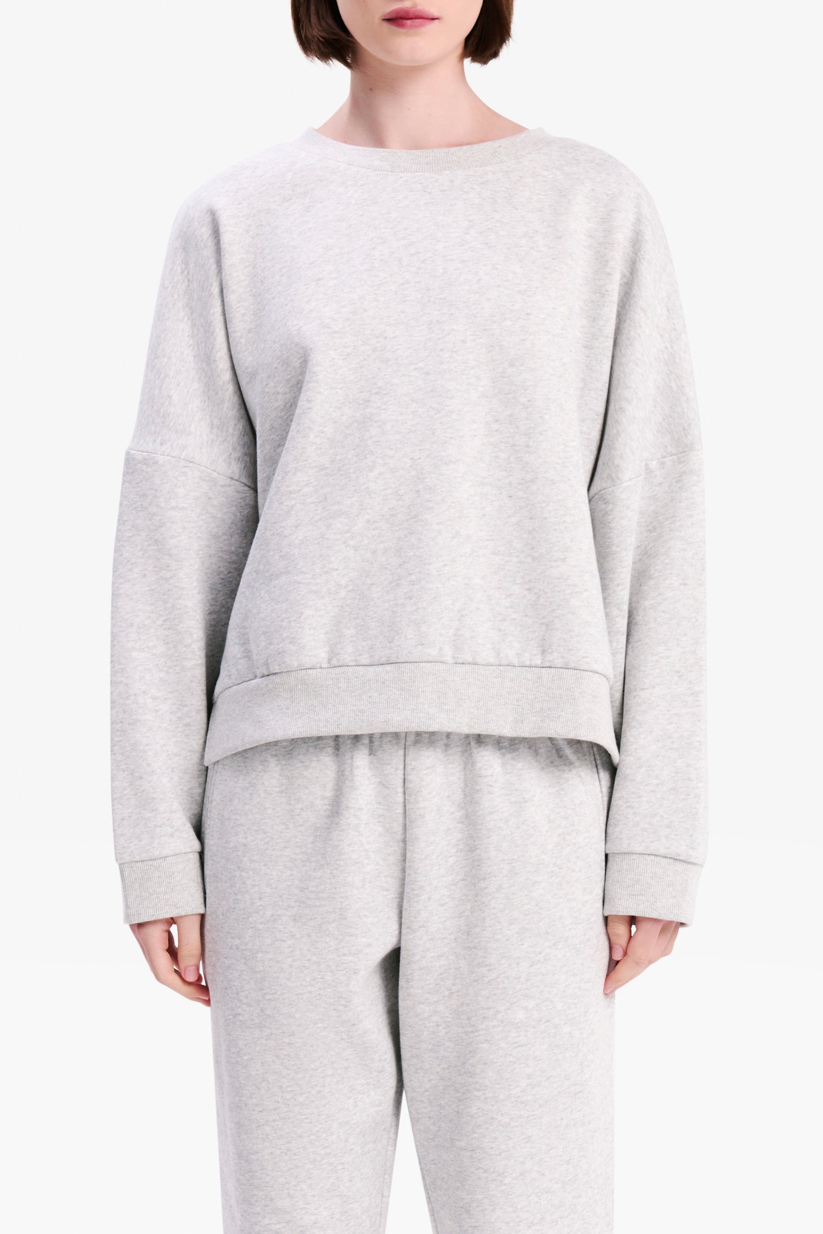 Nude Lucy Carter Classic Oversized Sweat In Grey Marle 