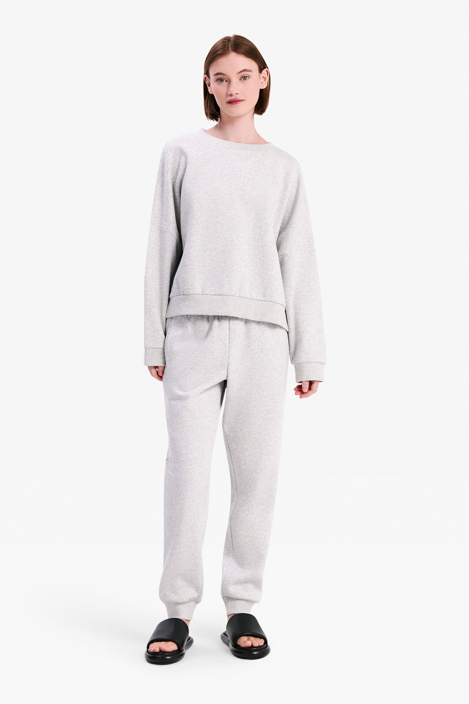 Nude Lucy Carter Classic Oversized Sweat In Grey Marle 
