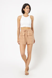Nude Lucy parker cupro short terracotta shorts