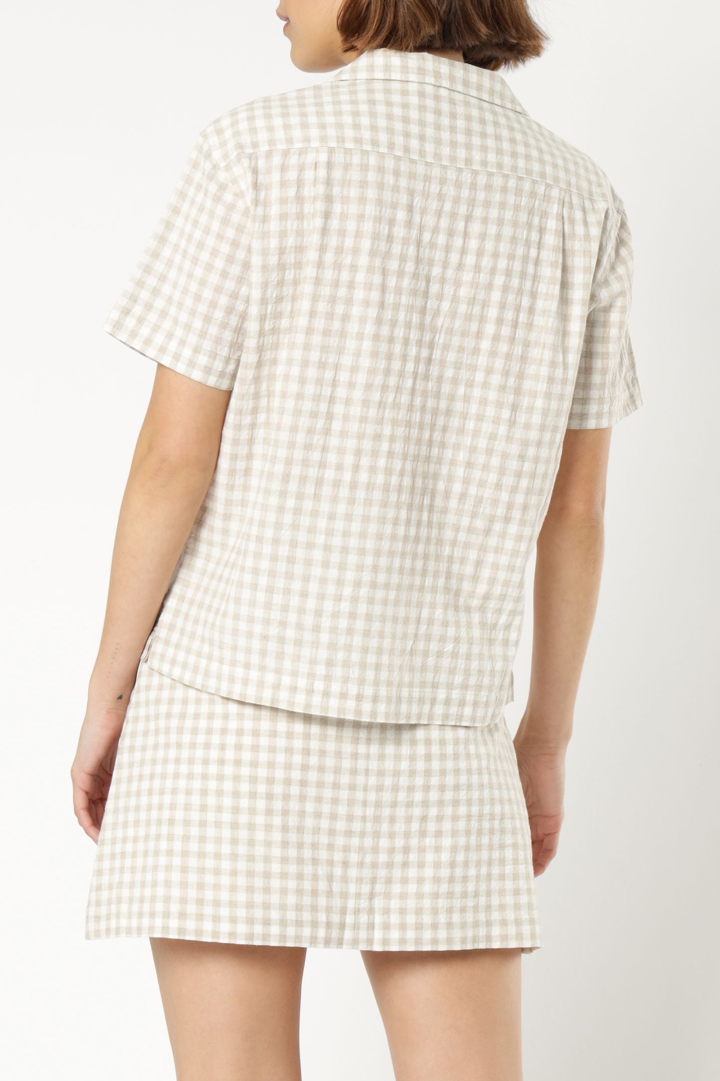 Nude Lucy brynn check shirt sand check shirt