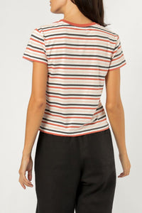 Nude Lucy binx multistripe tee auburn stripe t shirt