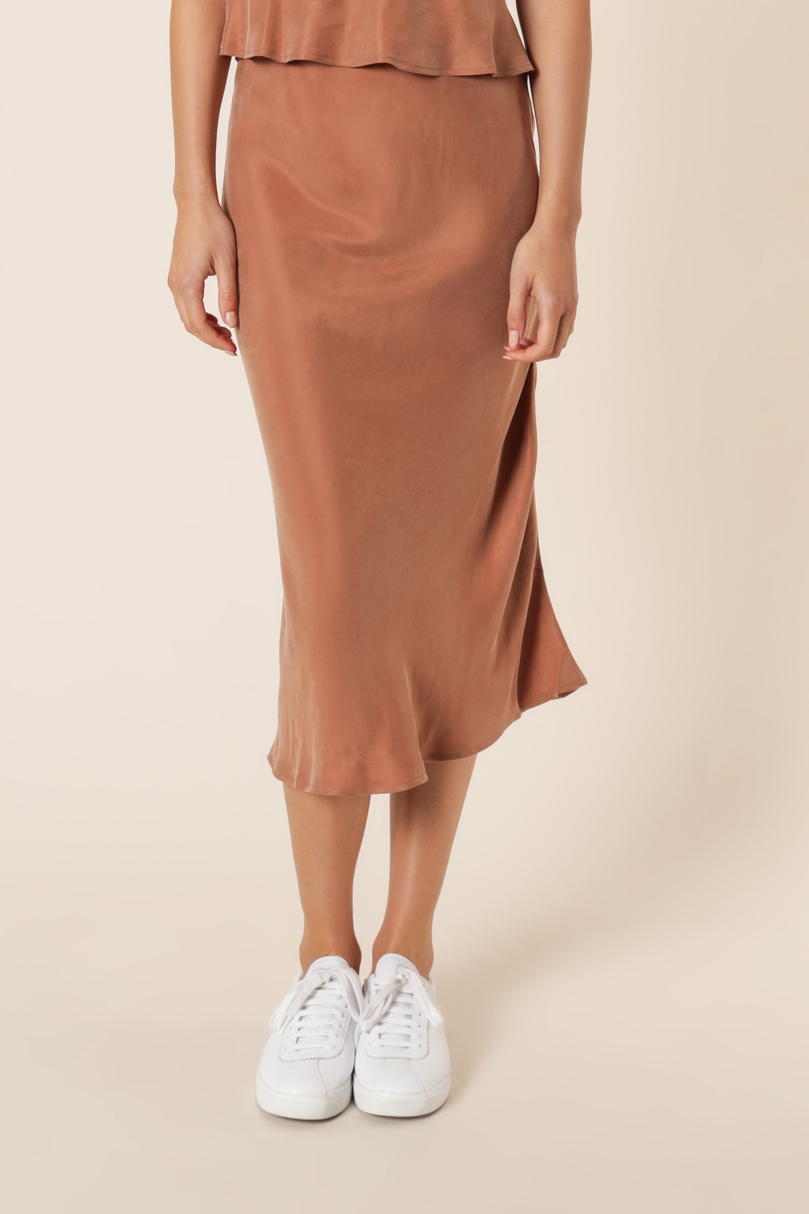Nude Lucy Reese Cupro Midi Skirt Hazel Skirt 