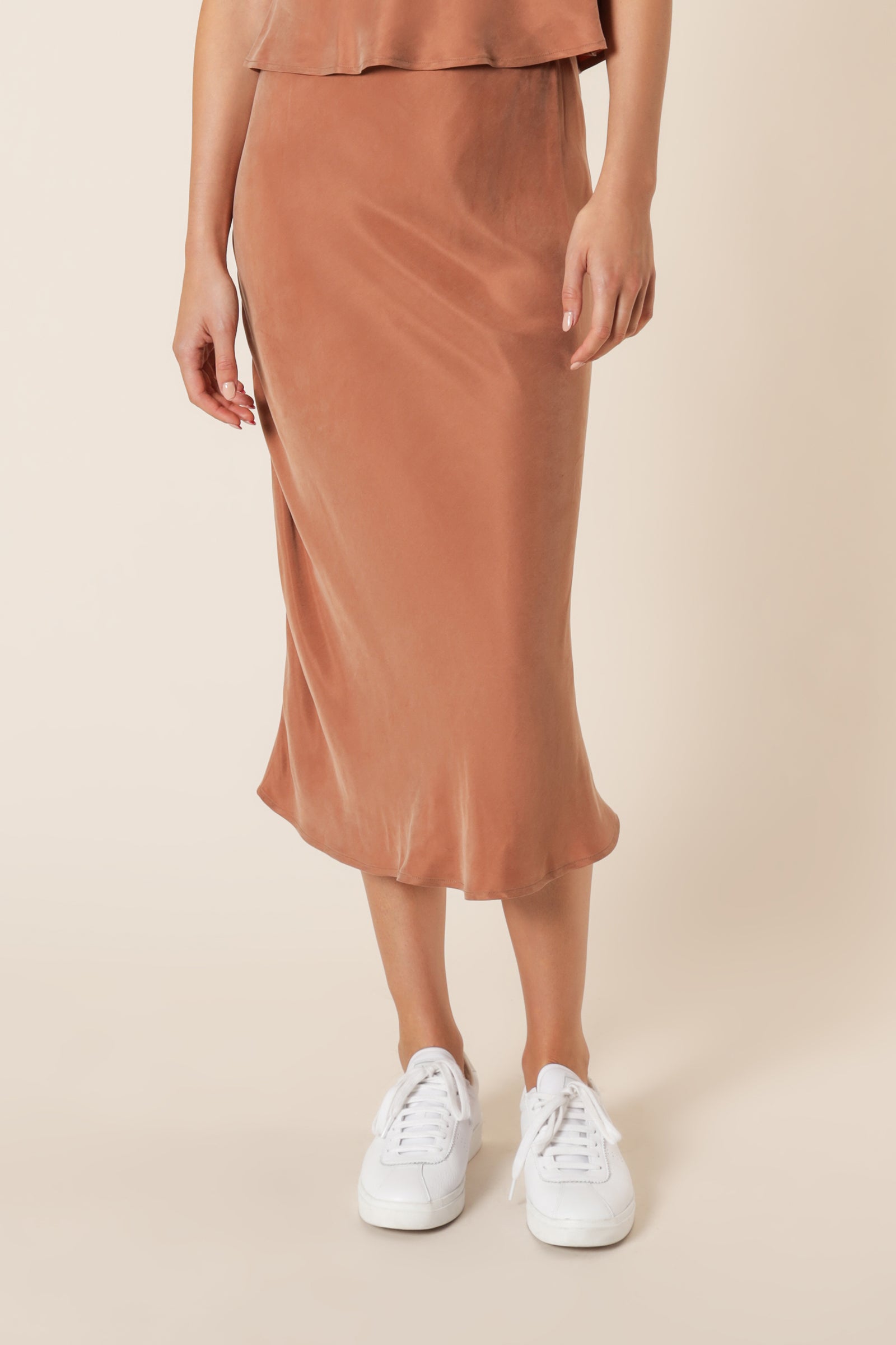 Nude Lucy Reese Cupro Midi Skirt Hazel Skirt 