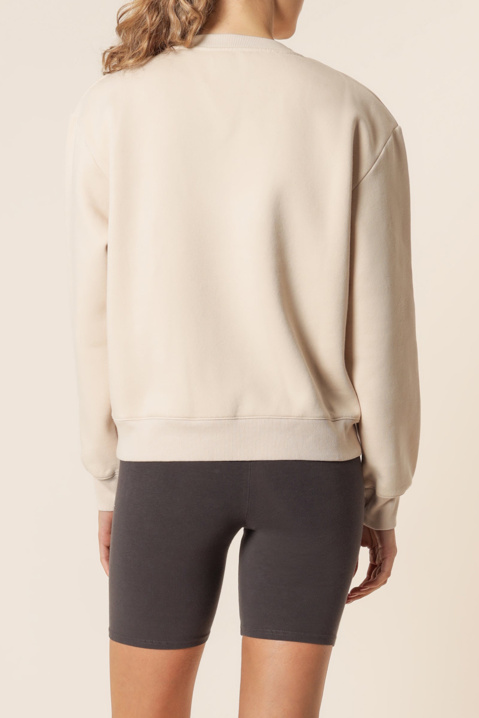 Nude Lucy Nude Classics Slogan Sweat Almond Top 