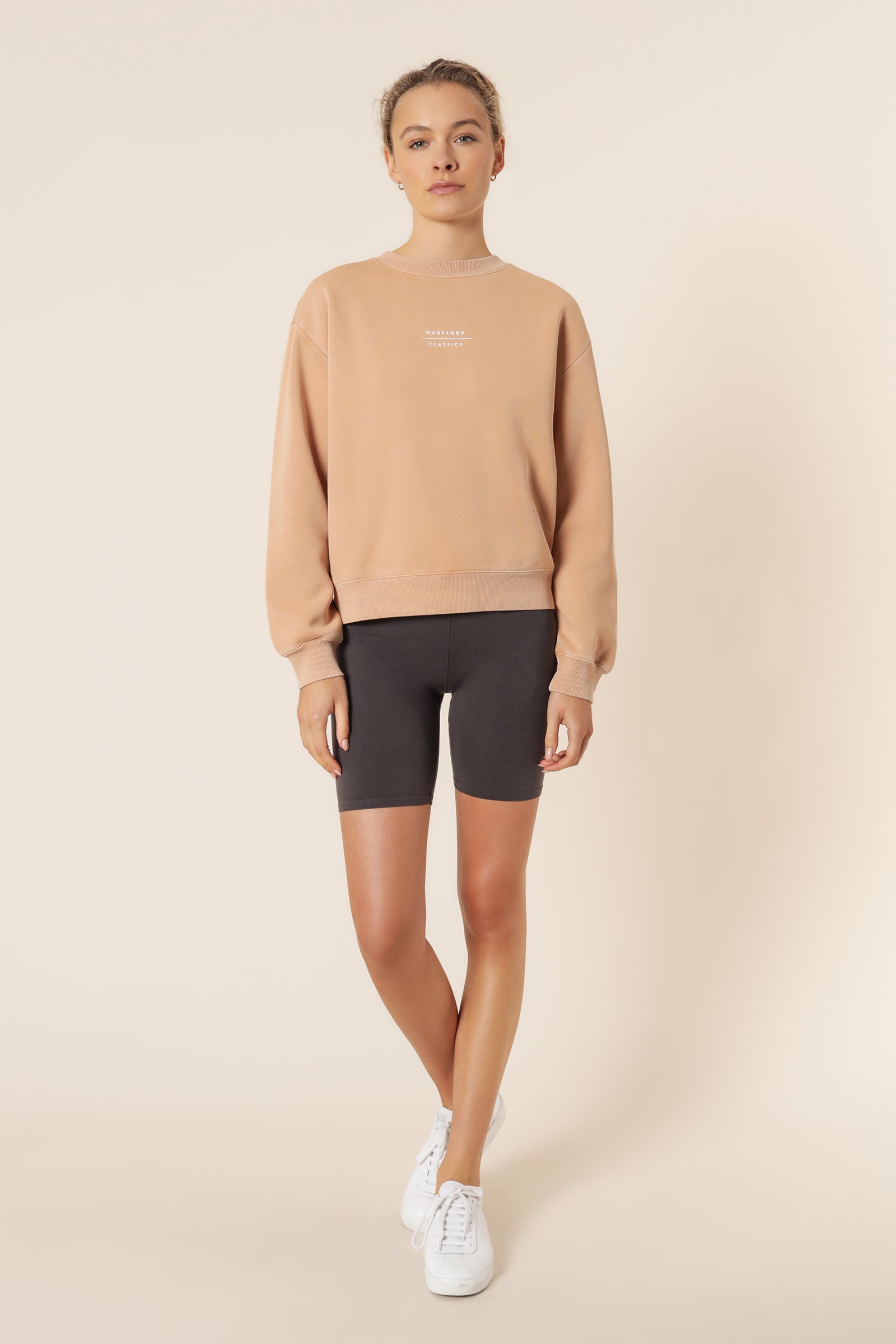 Nude Lucy Nude Classics Slogan Sweat Biscuit Top 