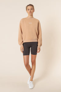 Nude Lucy nude classics slogan sweat biscuit top