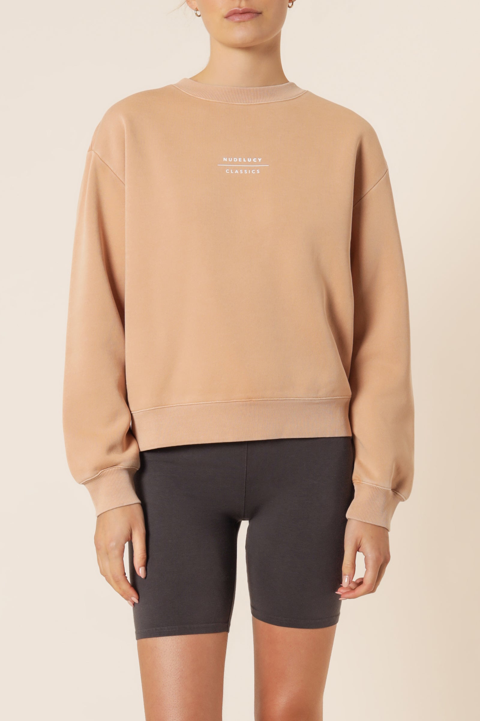 Nude Lucy Nude Classics Slogan Sweat Biscuit Top 