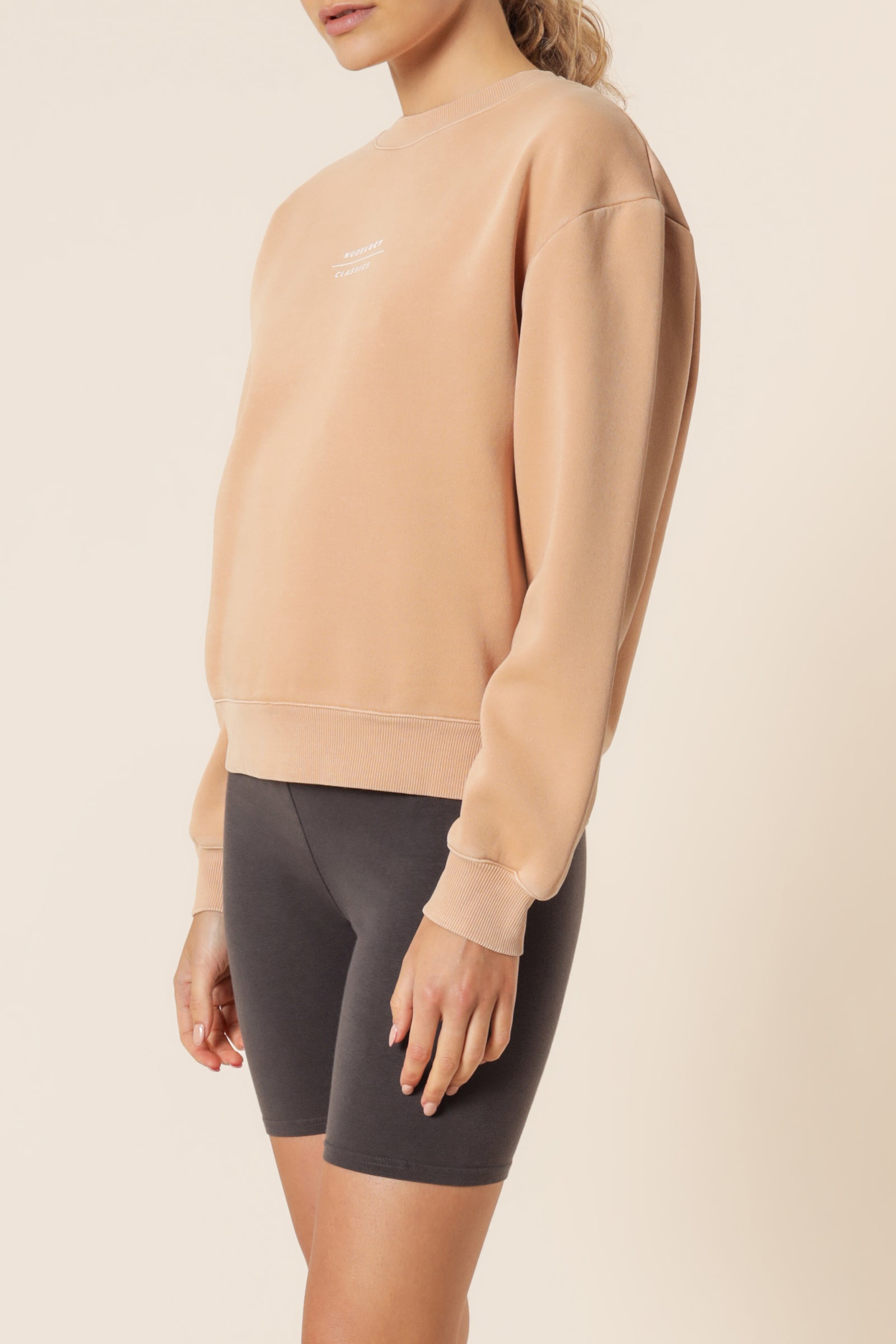Nude Lucy Nude Classics Slogan Sweat Biscuit Top 