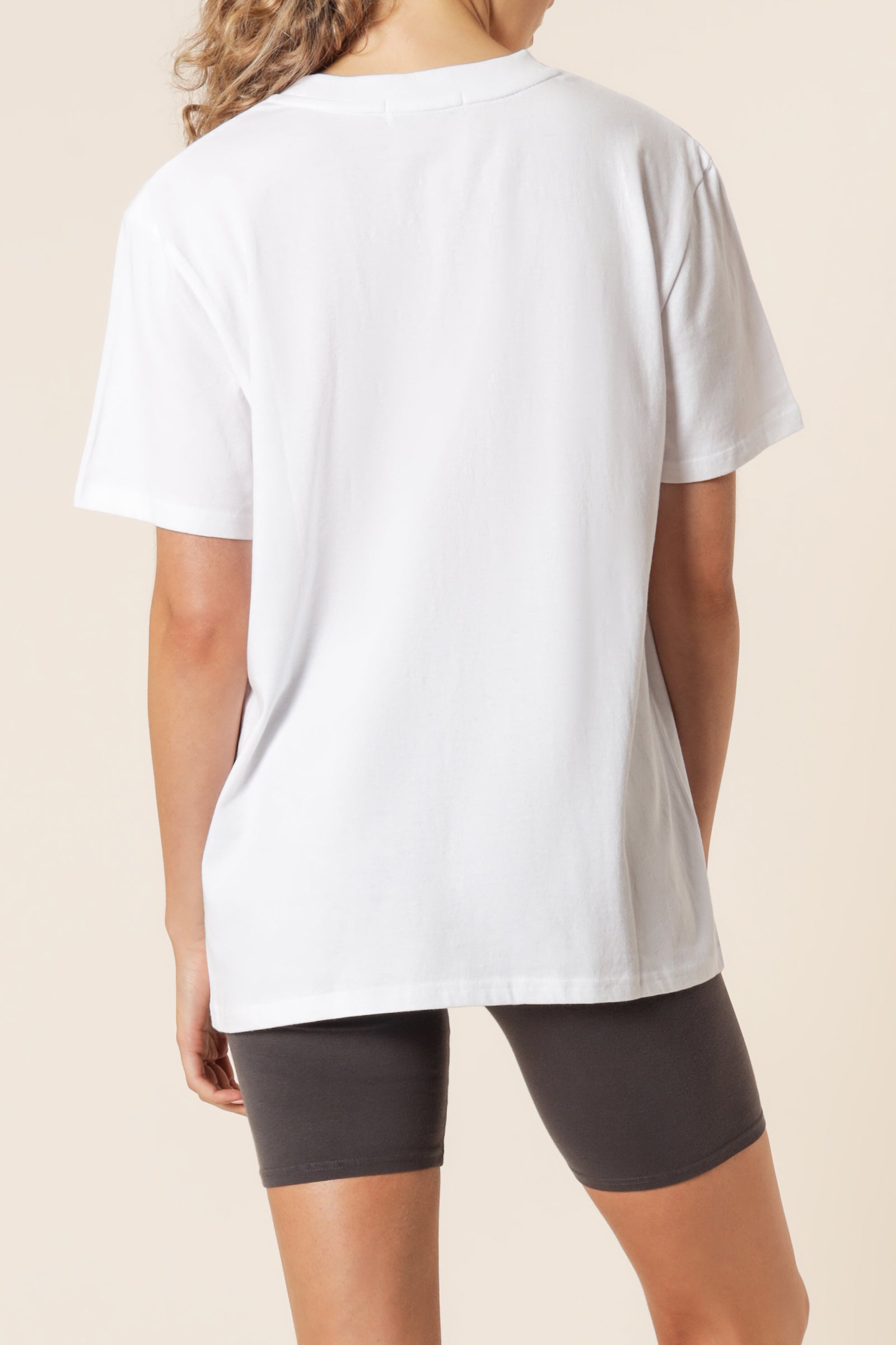 Nude Lucy Nude Classics Slogan Boyfriend Tee White Tees 