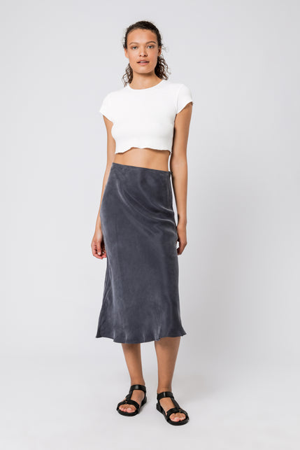 NUDE CLASSIC SKIRT-Washed Navy