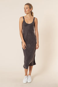 Nude Lucy esme cupro slip dress coal dress