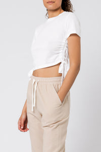 Nude Lucy rowan drawstring tee white tees