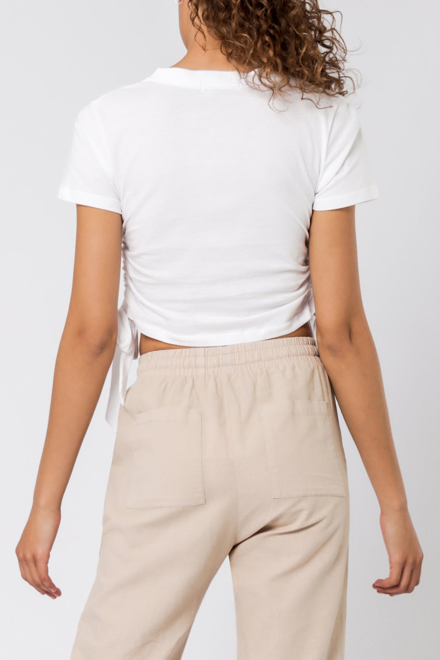 Nude Lucy rowan drawstring tee white tees