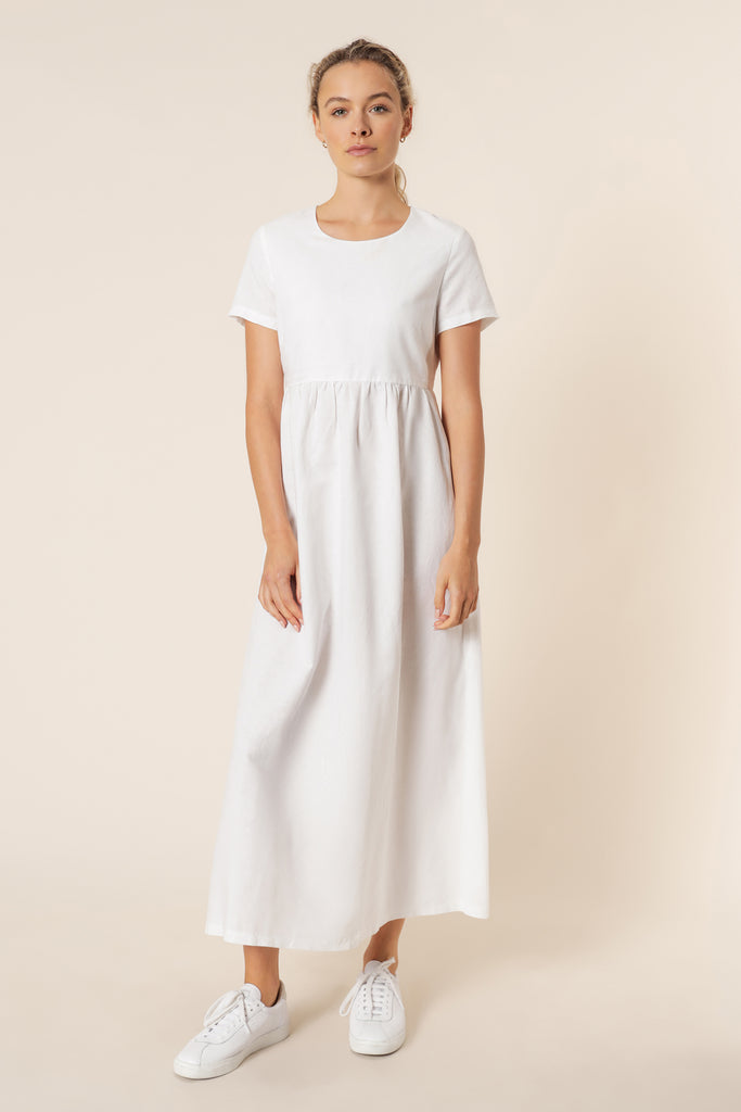 CLAUDIA LINEN MIDI DRESS