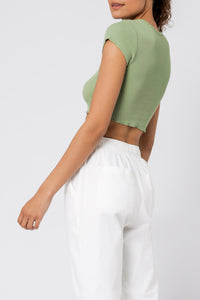 Nude Lucy cameron basic waffle tee apple t shirt
