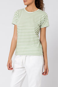 Nude Lucy harper basic crew neck tee apple stripe t shirt