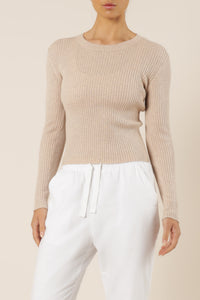 Nude Lucy nude classic knit oatmeal knits