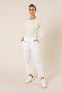 Nude Lucy nude classic knit snow marle knits