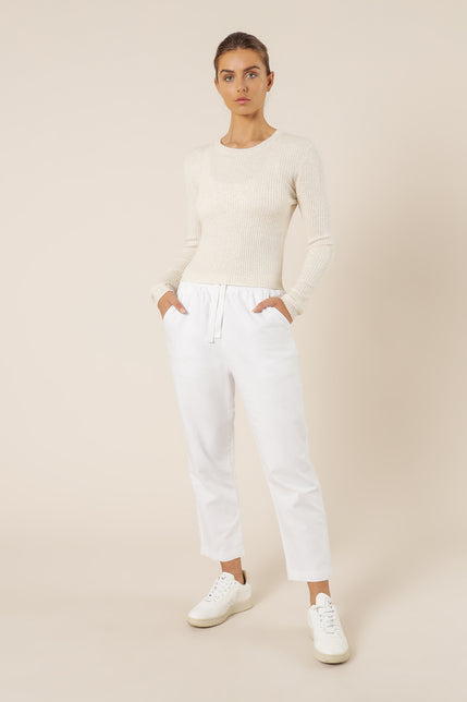 NUDE CLASSIC KNIT-Snow Marle