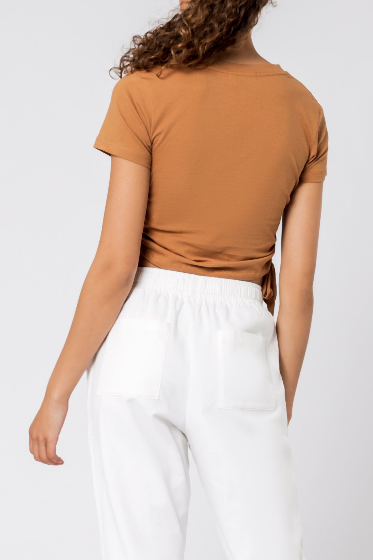 Nude Lucy Rowan Drawstring Tee Tobacco Tees 