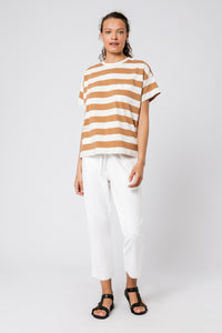 Nude Lucy parker stripe tee tobacco stripe tees