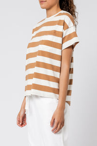 Nude Lucy parker stripe tee tobacco stripe tees
