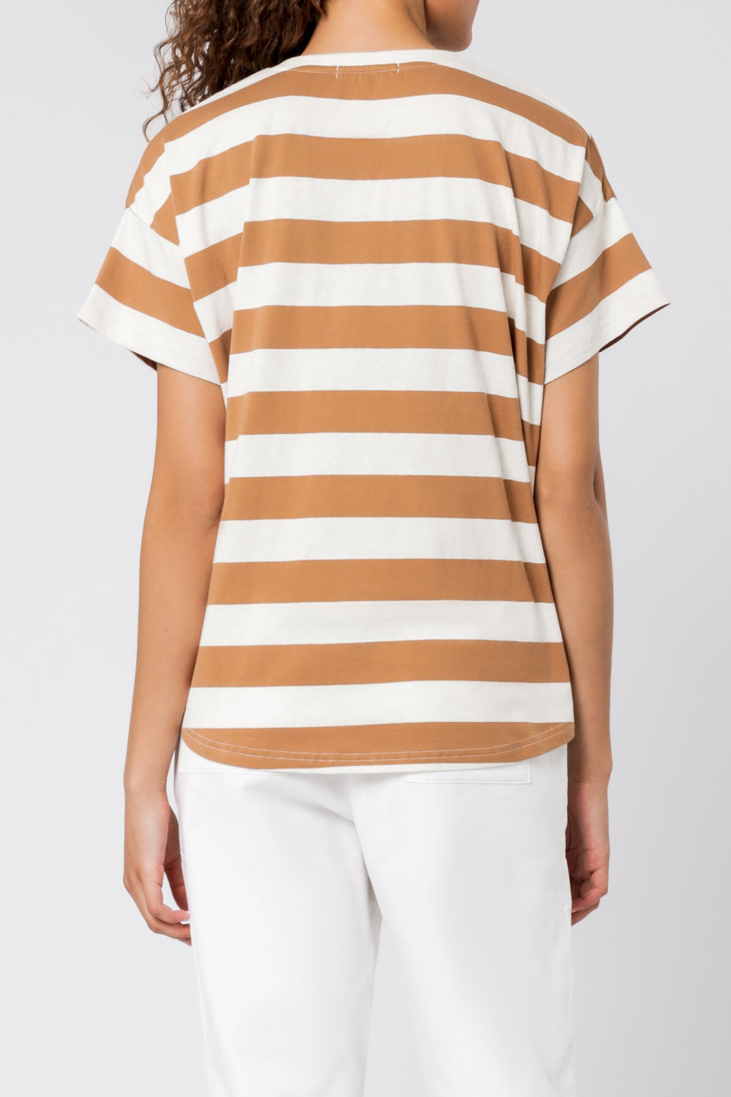 Nude Lucy Parker Stripe Tee Tobacco Stripe Tees 