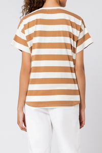 Nude Lucy parker stripe tee tobacco stripe tees