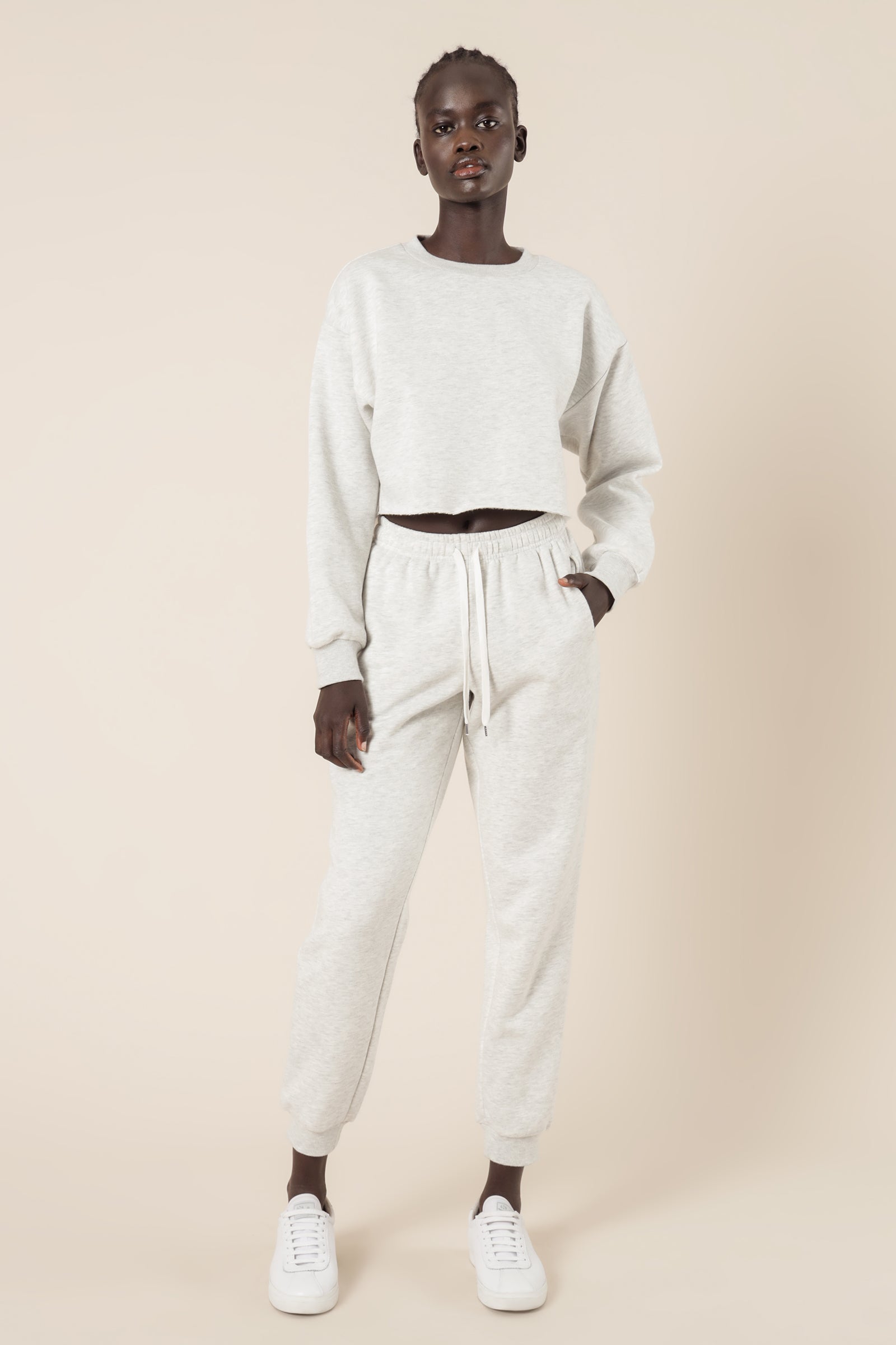 Nude Lucy Carter Classic Trackpant Snow Marle Pants 
