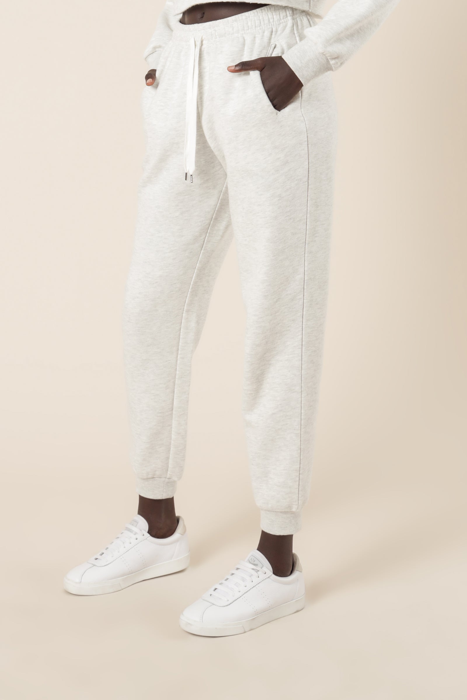 Nude Lucy Carter Classic Trackpant Snow Marle Pants 
