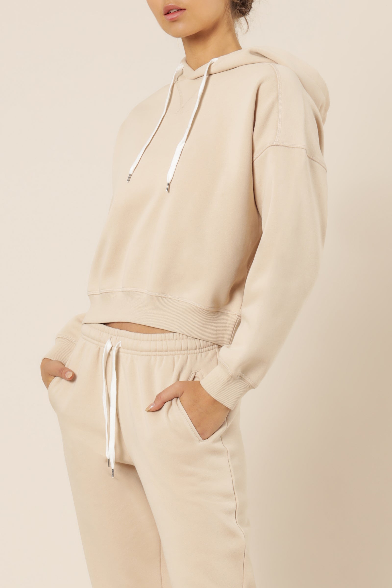 Nude Lucy Carter Classic Hoodie Sand Sweats 