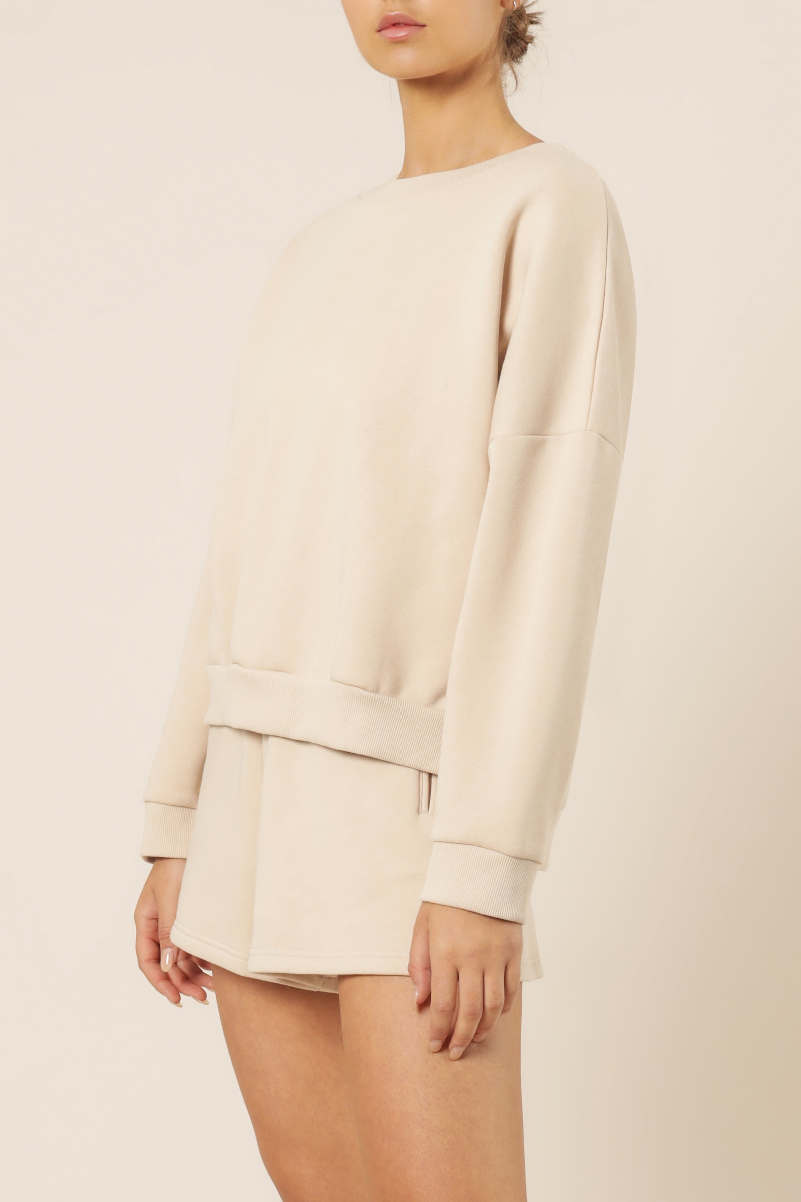 Nude Lucy Carter Classic Oversized Sweat Sand Sweats 