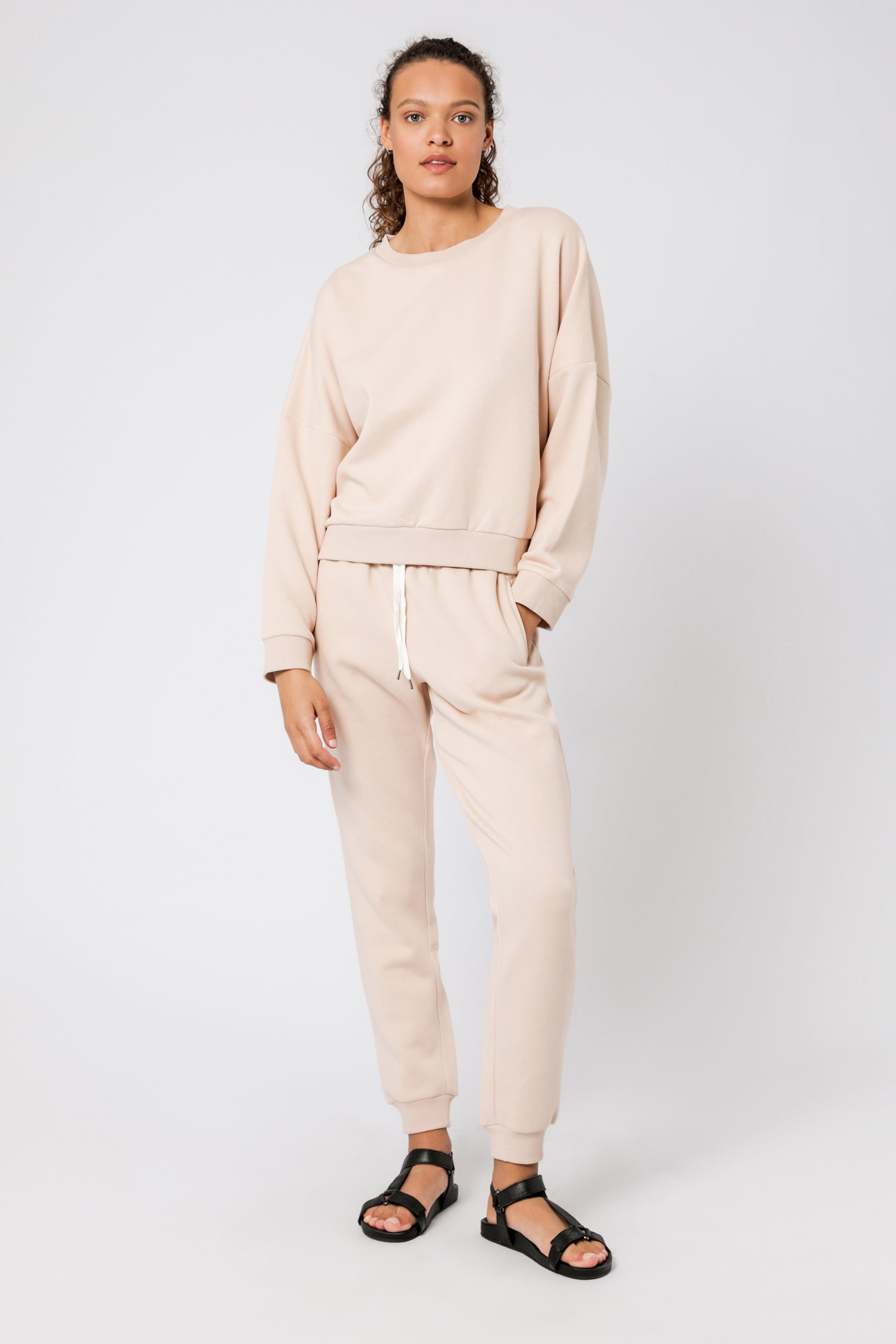 Nude Lucy Carter Classic Oversized Sweat Blush Sweats 