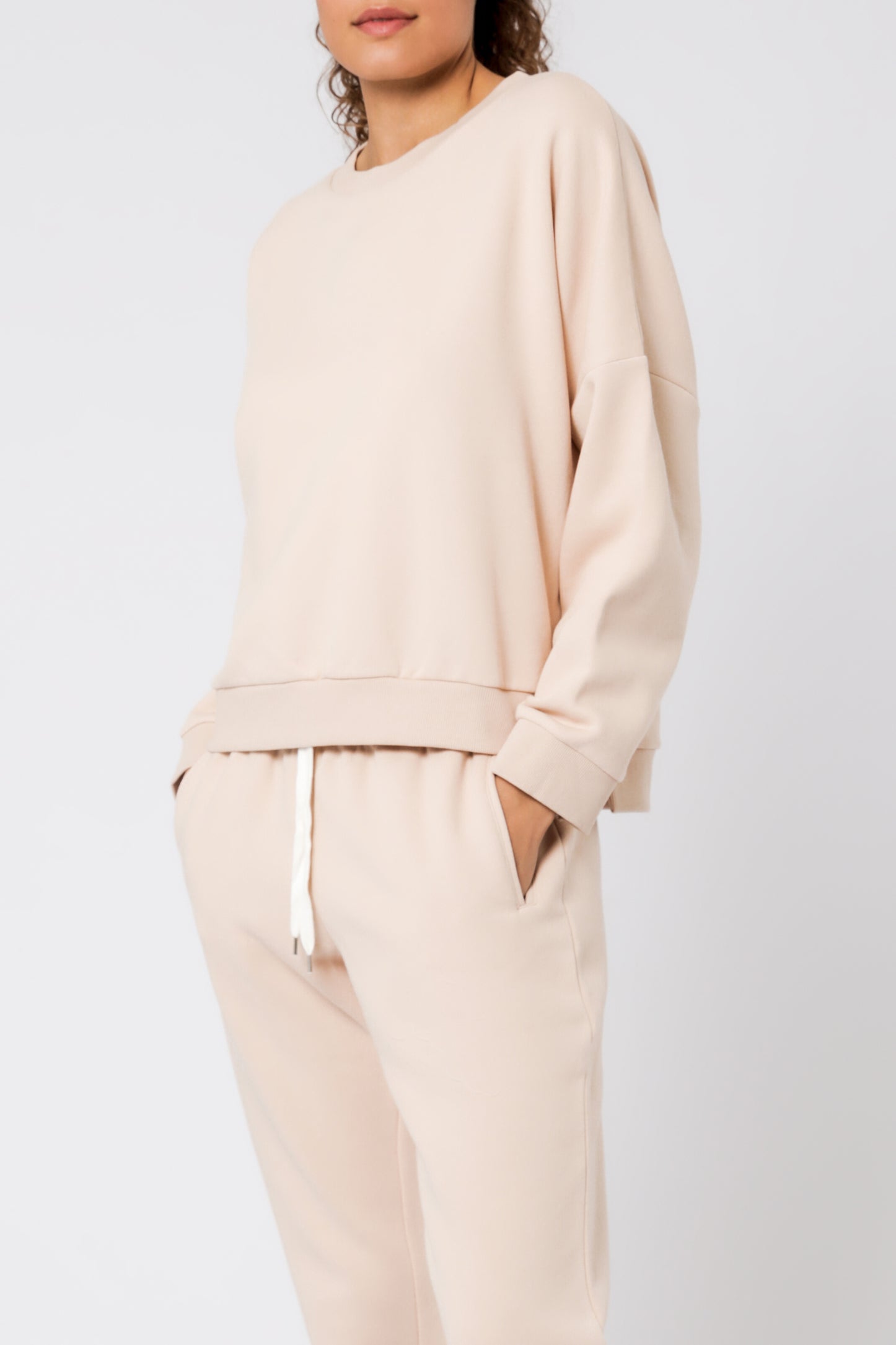 Nude Lucy Carter Classic Oversized Sweat Blush Sweats 