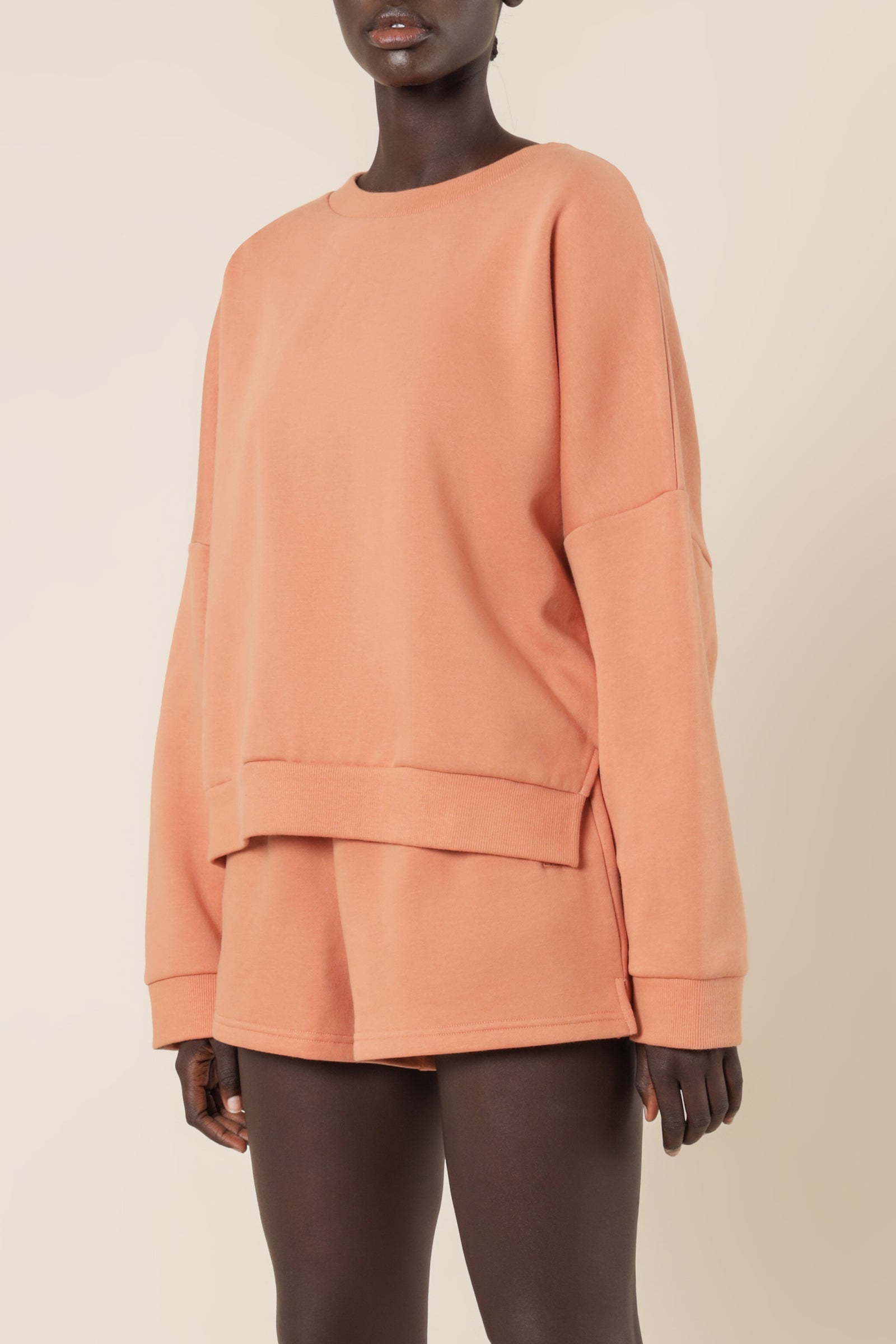 Nude Lucy carter classic oversized sweat terracotta sweats