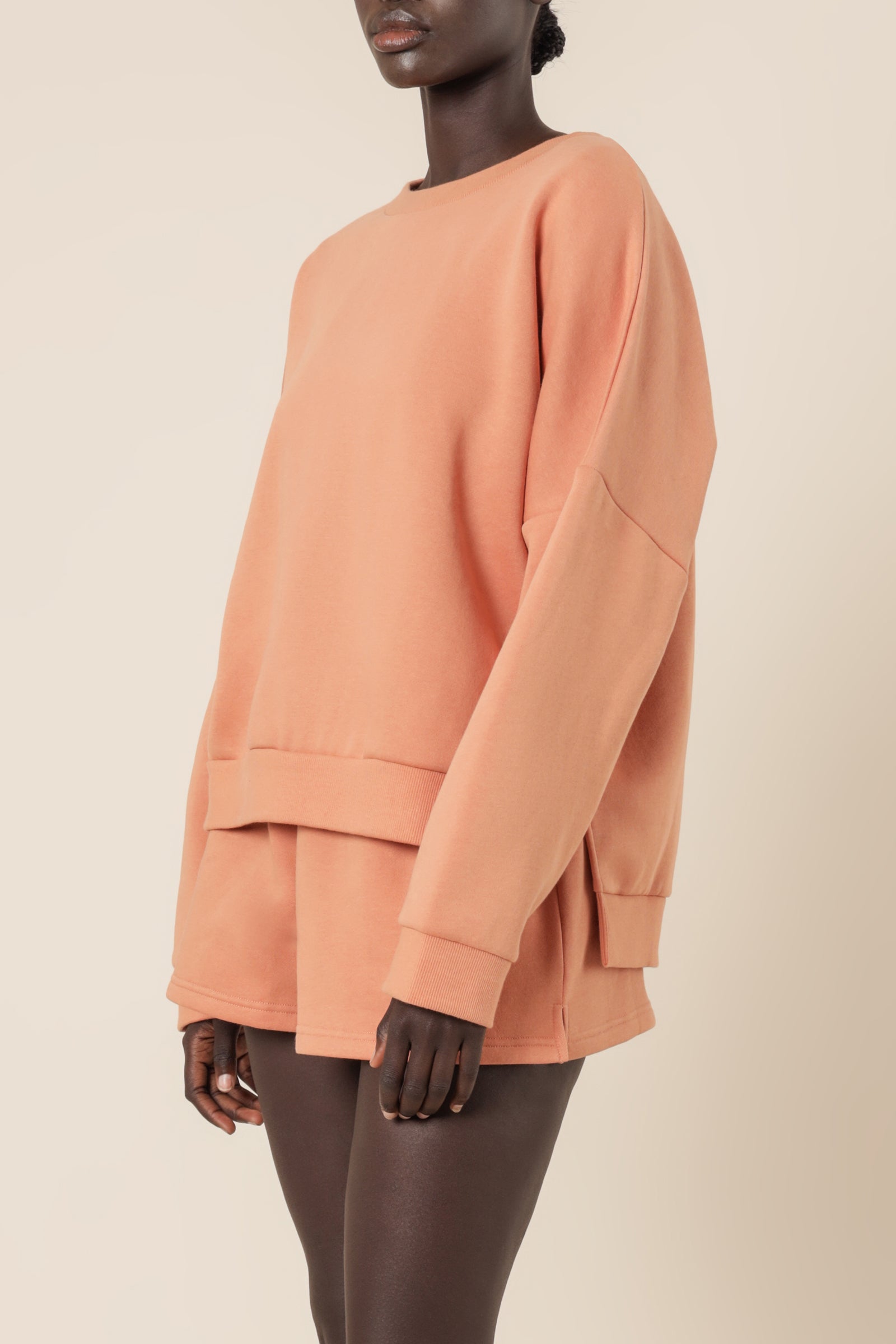 Nude Lucy carter classic oversized sweat terracotta sweats