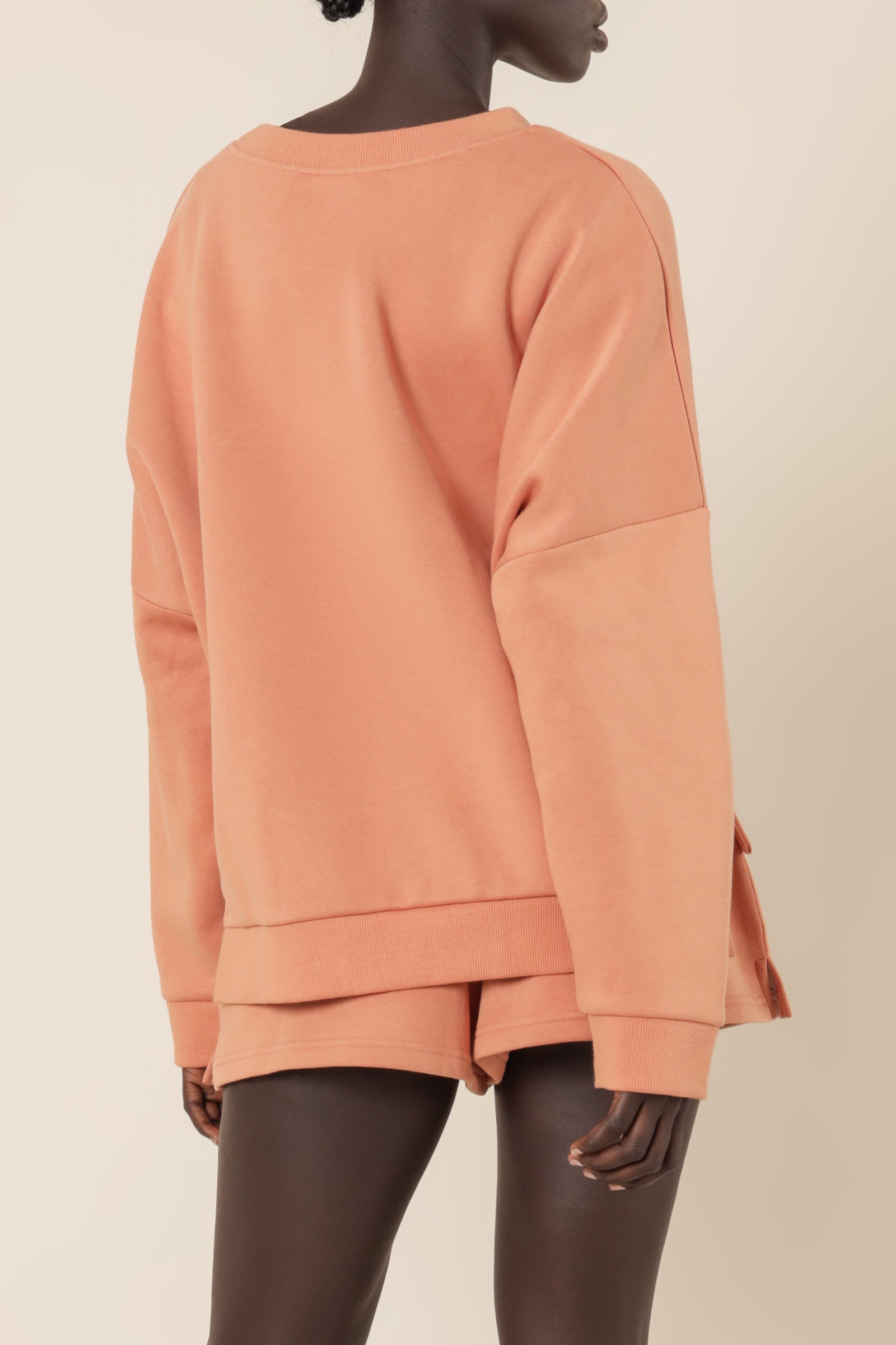 Nude Lucy carter classic oversized sweat terracotta sweats