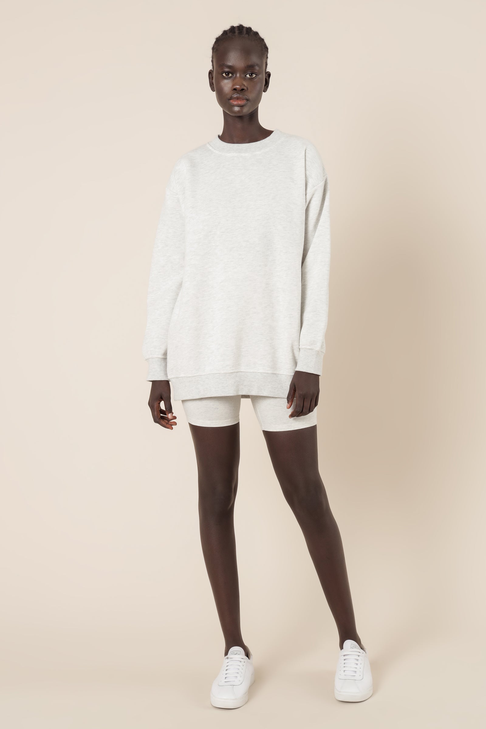 Nude Lucy Carter Classic Boyfriend Sweat Snow Marle Sweats 