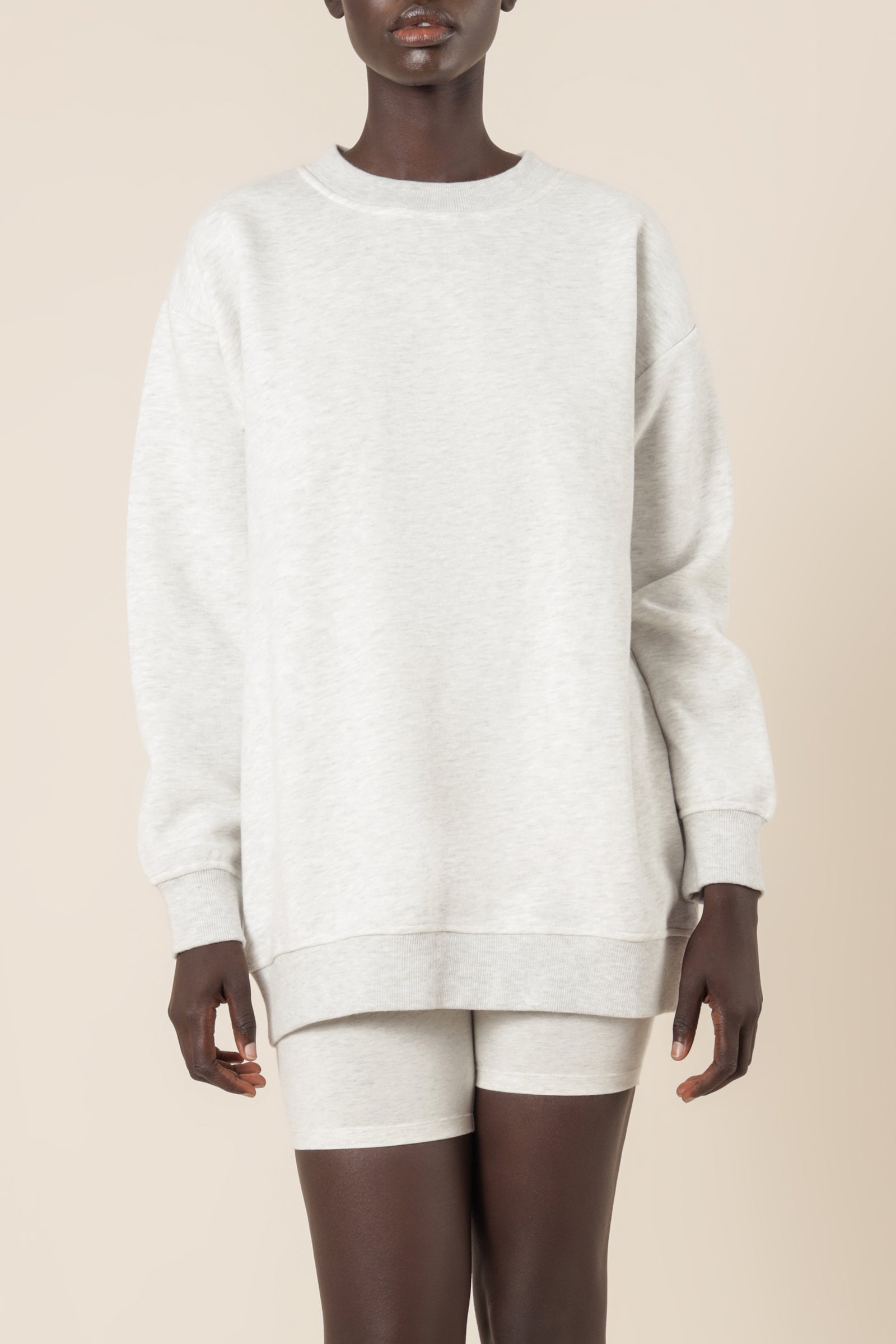 Nude Lucy Carter Classic Boyfriend Sweat Snow Marle Sweats 