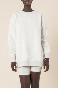 Nude Lucy carter classic boyfriend sweat snow marle sweats