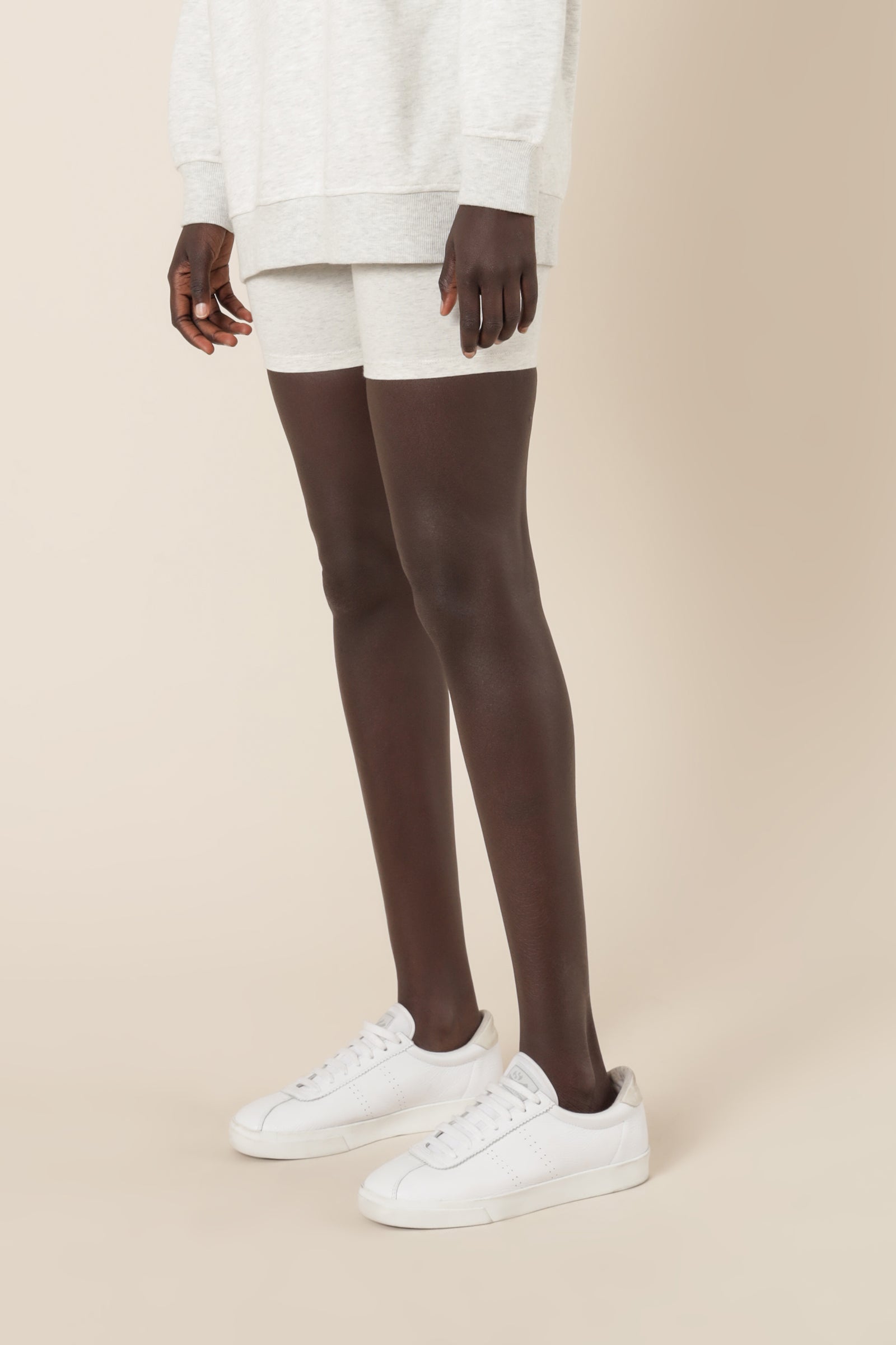 Nude Lucy nude classic bike short snow marle shorts