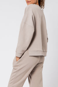 Nude Lucy carter classic oversized sweat taupe sweats