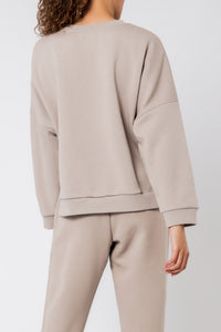 Nude Lucy carter classic oversized sweat taupe sweats