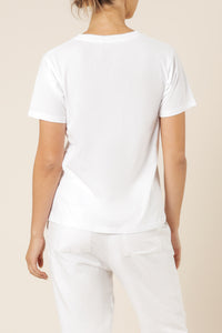 Nude Lucy Nude Lucy slogan tee white top