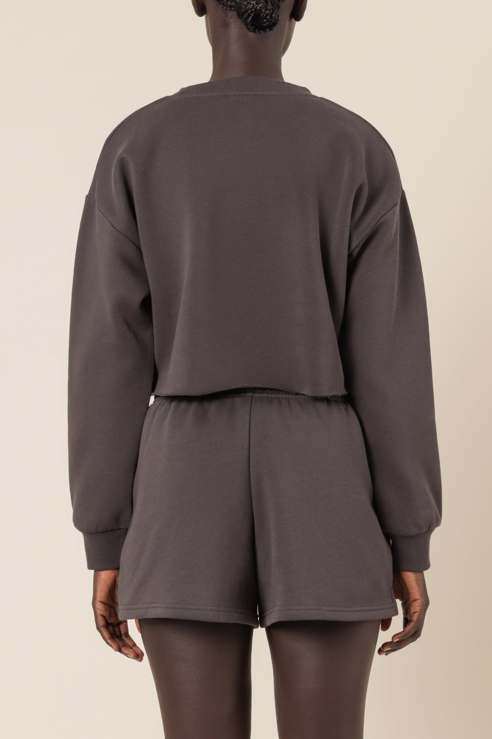 Nude Lucy Carter Classic Crop Sweat Coal Sweats 
